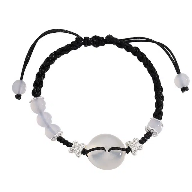 【清新简约】 缇克玺 蝴蝶平安扣 森系时尚百搭甜美气质 优雅轻奢 浪漫#好运 菩提子/菩提籽 手绳 男女同款情侣款