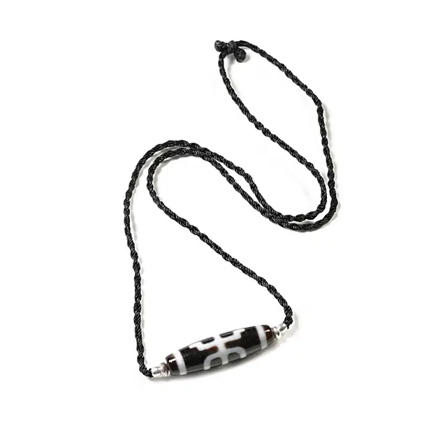 【八方进宝堆成山】 玉临门 平安喜乐 藏式国风贵贵玛瑙珠天珠项链吊坠 时尚轻奢个性百搭锁骨链#好运 玛瑙 玉石项链 男女同款情侣款