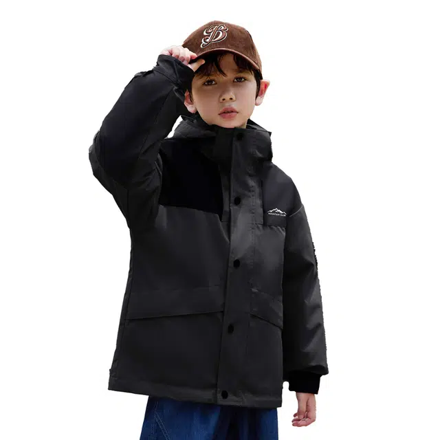 雅鹿 时尚宽松纯色舒适潮流洋气百搭羽绒服 青少年
