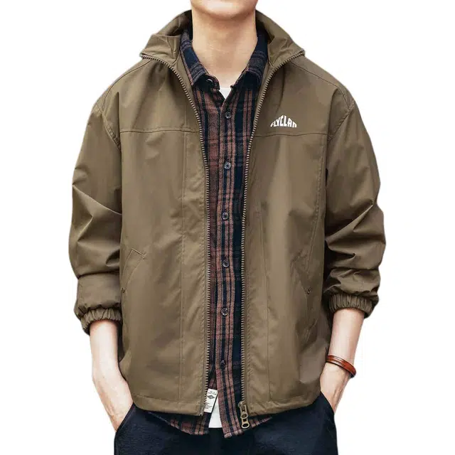 格蓝鹿 美式复古户外休闲工装长袖夹克外套 男款