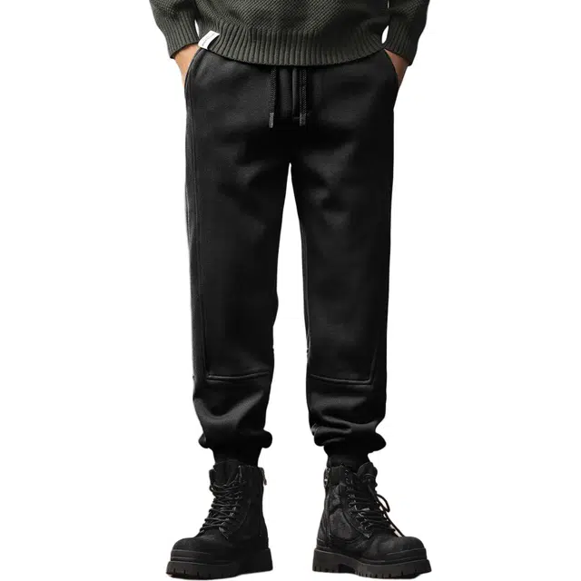 格蓝鹿 宽松水洗微弹束脚休闲裤 男款