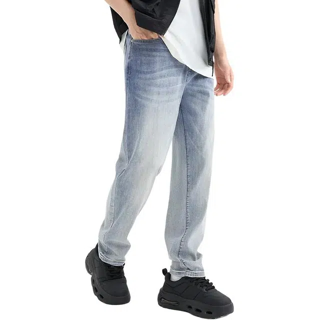 三福 合身锥形中低腰长裤牛仔裤 男款