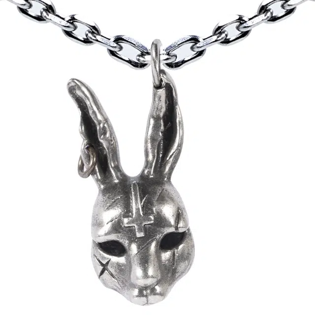 【可定制刻字】 白木黑冰 氓兔 生肖兔新中式原创小众设计高级感 银合金 项链 男款 礼盒