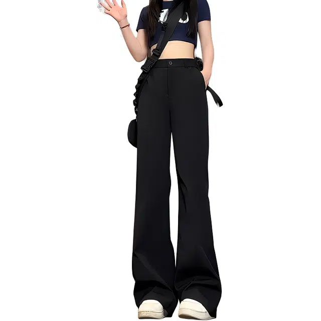 单爵 潮流复古纯色长裤薄款休闲裤 男女同款