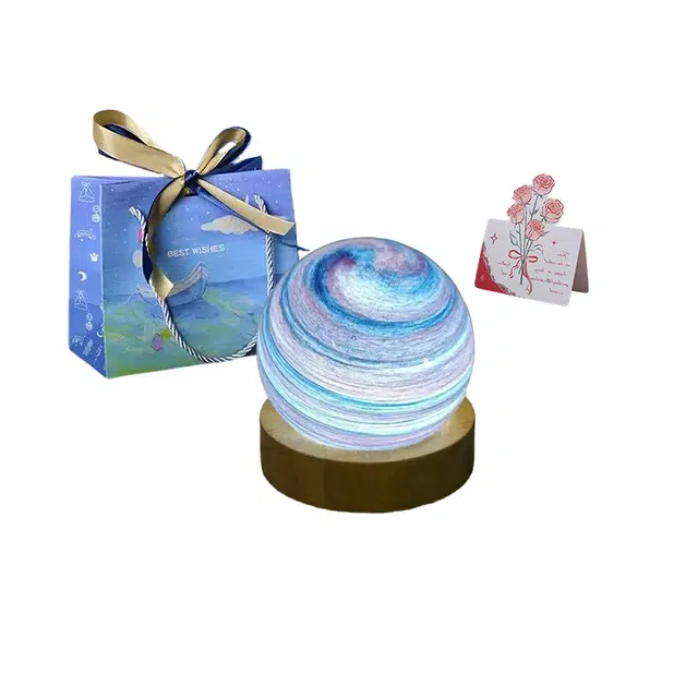 皮皮豆 浪漫系银河星空小夜灯 星河璀璨宇宙氛围灯 礼盒装 成品模型