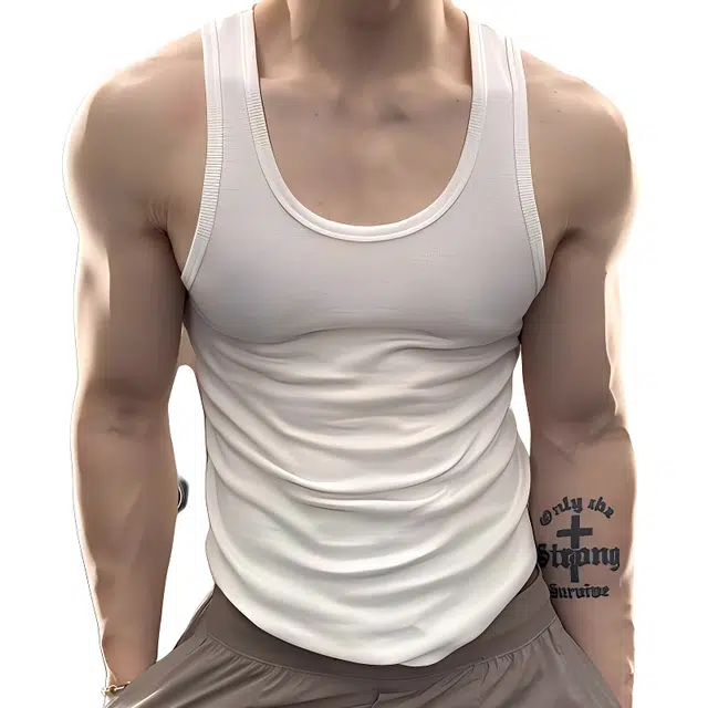 单爵 美式螺纹健身运动坎肩夏季无袖背心 男女同款