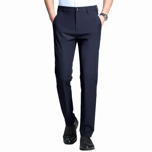 红豆 轻量通勤弹力易打理高档轻薄透气商务西裤直筒长裤休闲裤 男款