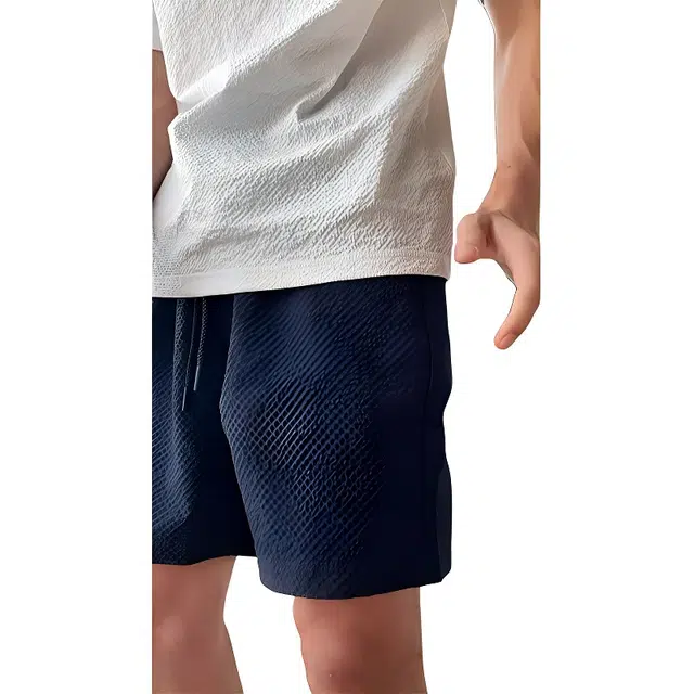 单爵 泡泡纱薄款美式速干运动休闲短裤 男女同款