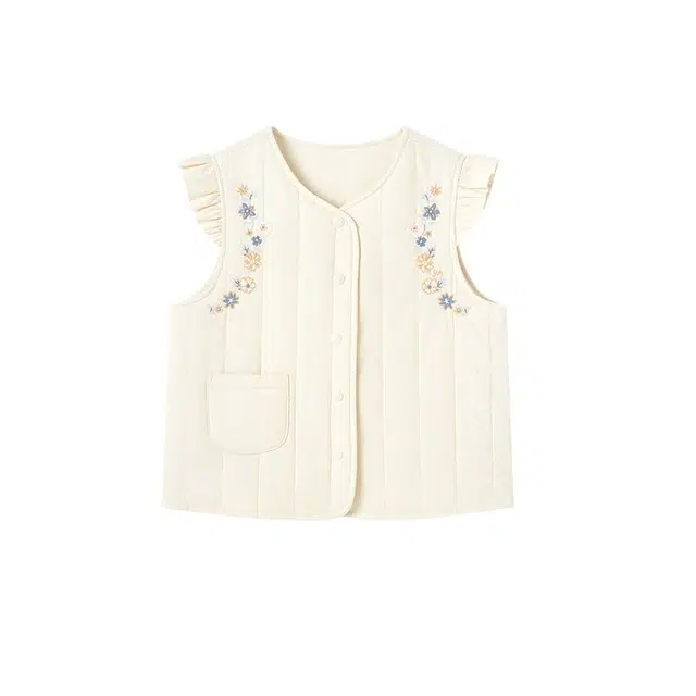 英氏马甲 甜美防风透气保暖单排扣休闲 婴幼童