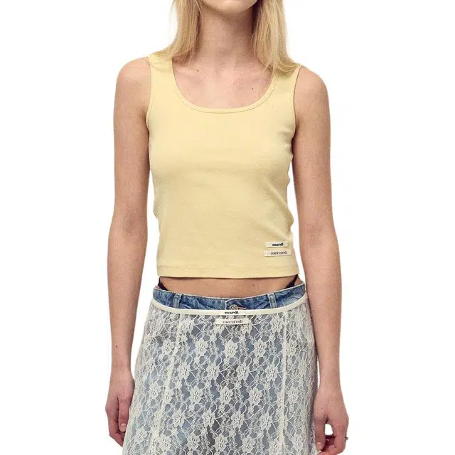 MARDI MERCREDI SS25 TANK SCOOP NECK DOUBLE