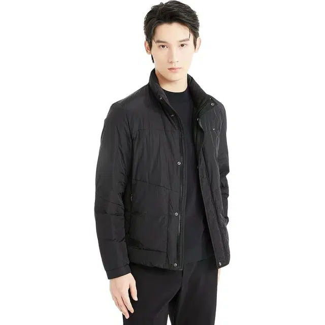 利郎 白鹅绒商务冬季无帽立领羽绒服 男款