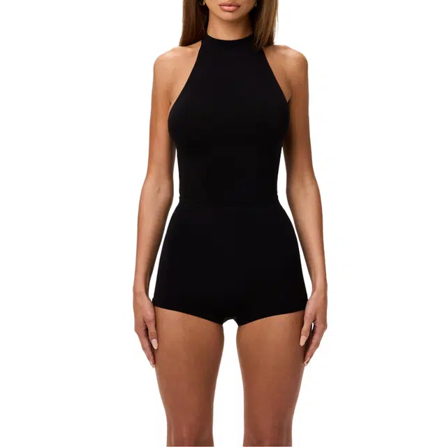 NAKED WARDROBE Racerback Bodysuit Naked