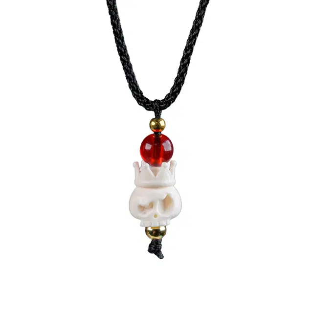 灵晔 新中式国潮高端复古大气优雅百搭淡雅高级感万事如意八方来财财源广进诸事顺遂好运连连 猛犸 项链 男女同款情侣款