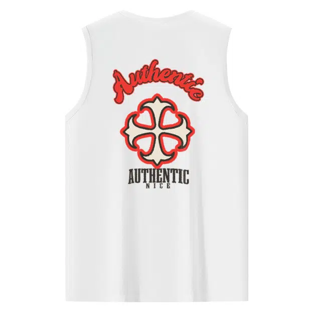 棉基因 宽松圆领外穿打底衫篮球运动美式复古高街健身肌肉攀岩跑步训练凉感排汗吸湿坎肩无袖背心 男女同款