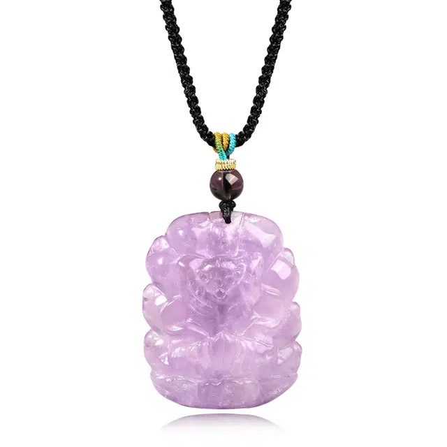 老凤祥 紫晶九尾狐新中式国潮轻奢精美 九紫离火招财转运 日常百搭小众高级感#好运天然 紫水晶 项链 女款