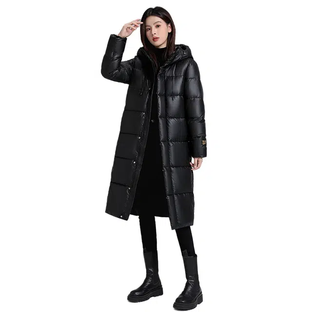 红蜻蜓 气质纯色防风保暖棉服 男女同款 黑色