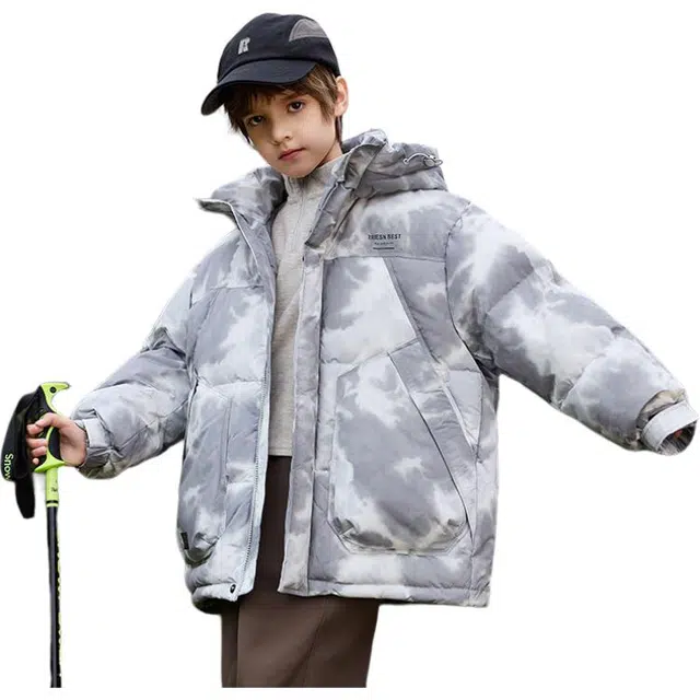 雅鹿 连帽舒适柔软百搭羽绒服 青少年