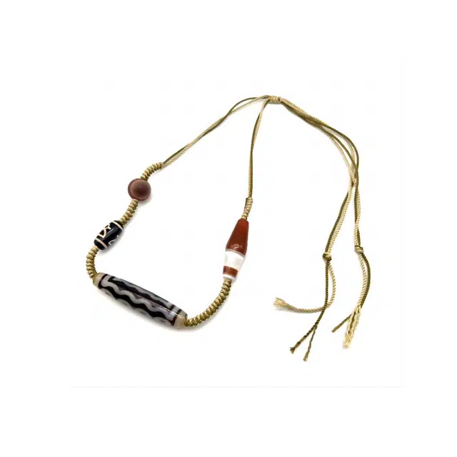 玉临门 新中式国潮护身藏式七眼天珠 玛瑙 玉石项链 男女同款情侣款