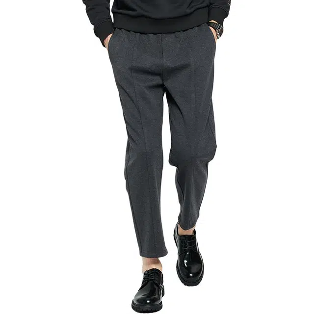 与狼共舞 中腰合身松紧休闲裤 男款