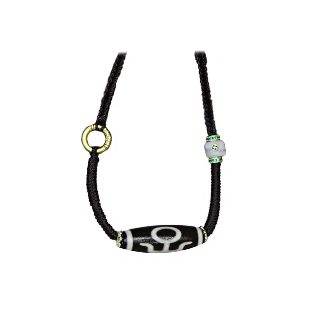 【已祝 福加 持】 玉临门 财源广进 藏式天珠民族风百搭财源滚滚事业运爆棚#好运 玛瑙 项链 男女同款情侣款