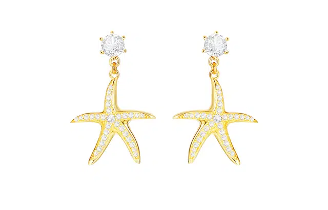 恋朵 海洋之歌系列 幸运星项链耳环 银轻奢小众设计高级感锁骨链海星项链耳饰耳坠 女友闺蜜 #闪耀银河#