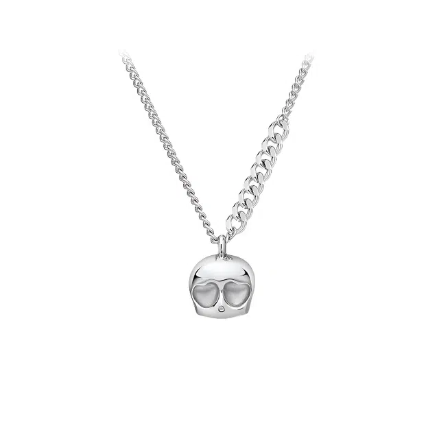 暖瞳 潮流时尚小众设计骷髅头精致优雅简约 合金 项链 男女同款情侣款