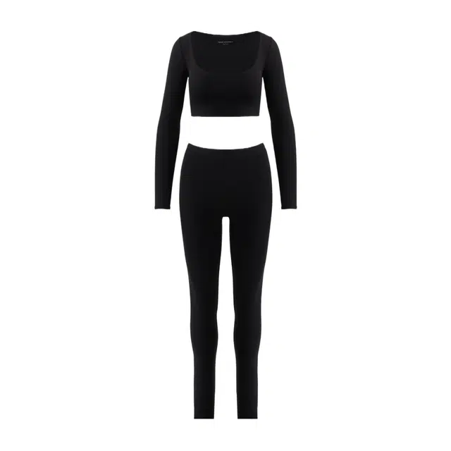 NAKED WARDROBE Scooped Legging Set NW