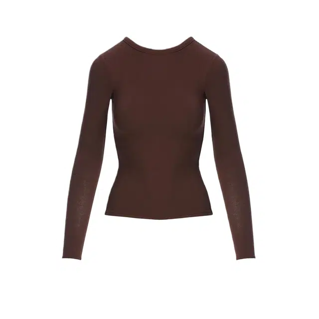 NAKED WARDROBE Crewneck Top CURVE NW