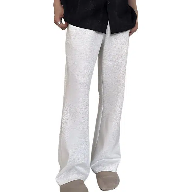 单爵 弯刀裤子侧裁走线微喇薄款运动卫裤直筒休闲裤 男女同款