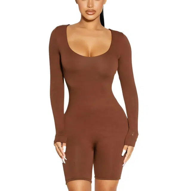 NAKED WARDROBE Scoop Me Up Romper NW