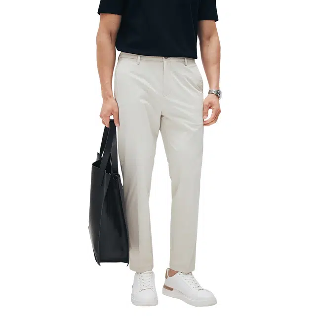 圣赫 舒适棉质抗皱四面弹宽松休闲裤 男款