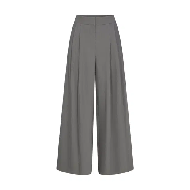 NAKED WARDROBE Pleated Wide-Leg Pant Suiting