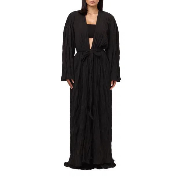 NAKED WARDROBE Belted Duster Pliss