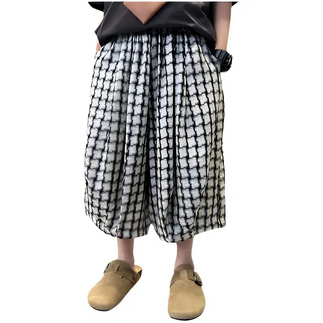 木木兔 潮流时尚宽松舒适七分短裤 儿童款