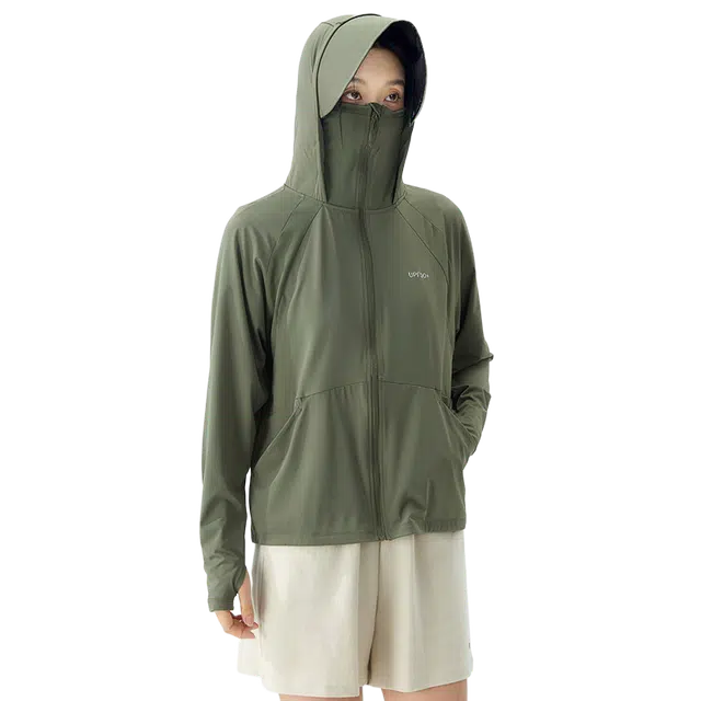 北极绒 透气皮肤衣户外薄款连帽服运动长袖夹克外套 男款