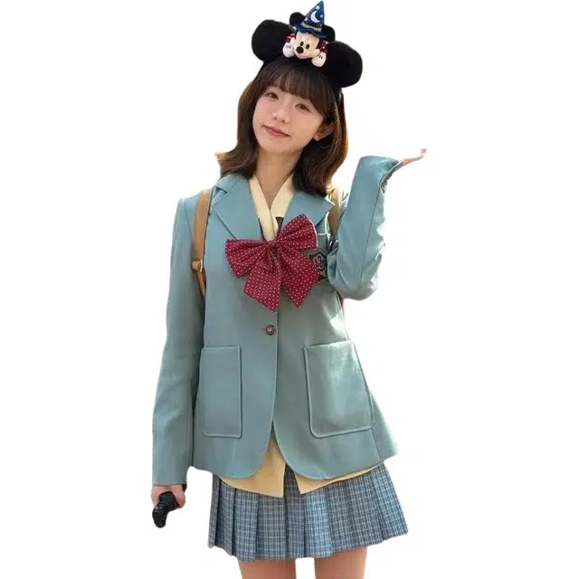 水中花 西装领简约舒适长袖通勤优雅百搭裙装套装 女款