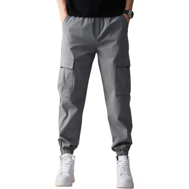 贵色 时尚百搭束脚工装裤 男女同款