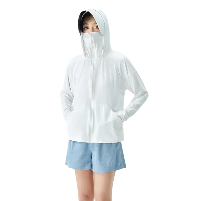 北极绒 透气皮肤衣户外薄款连帽服运动长袖夹克外套 男款