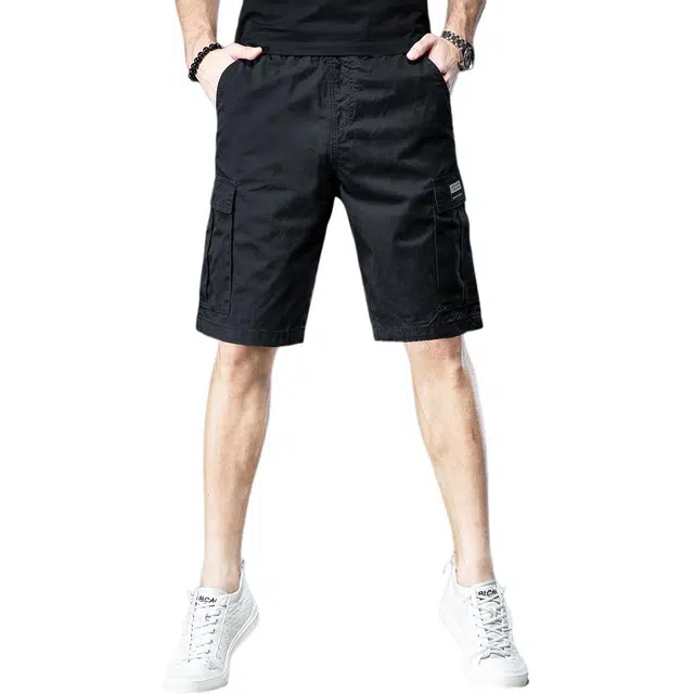 贵色 宽松经典潮牌外穿五分学生党高端休闲垂感工装短裤 男女同款