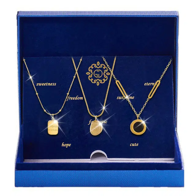 缔晶 优雅轻奢欧式时尚罗马数字精致浪漫通勤百搭造型感配饰 钛钢 项链 女款