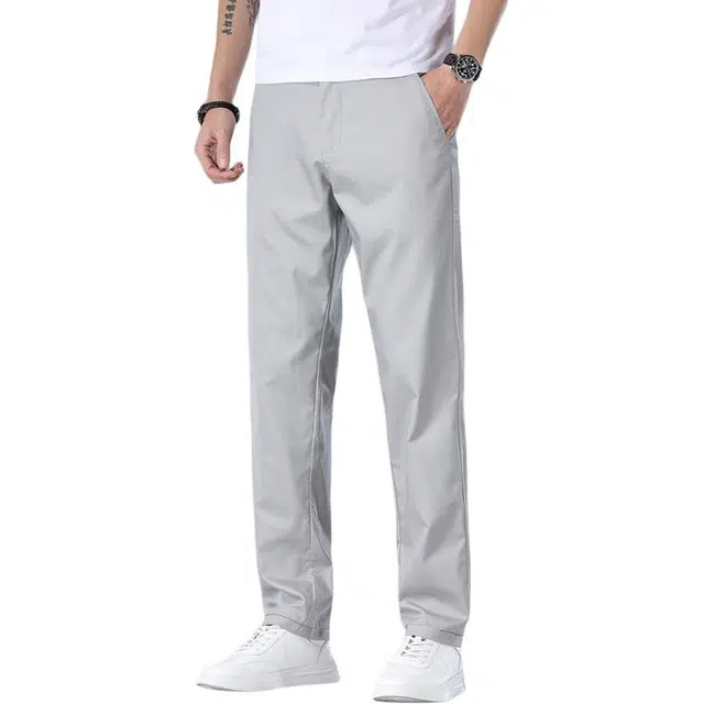 吉肯蒂 高端直筒宽松薄款柔软长裤时尚百搭简约设计休闲裤 男款