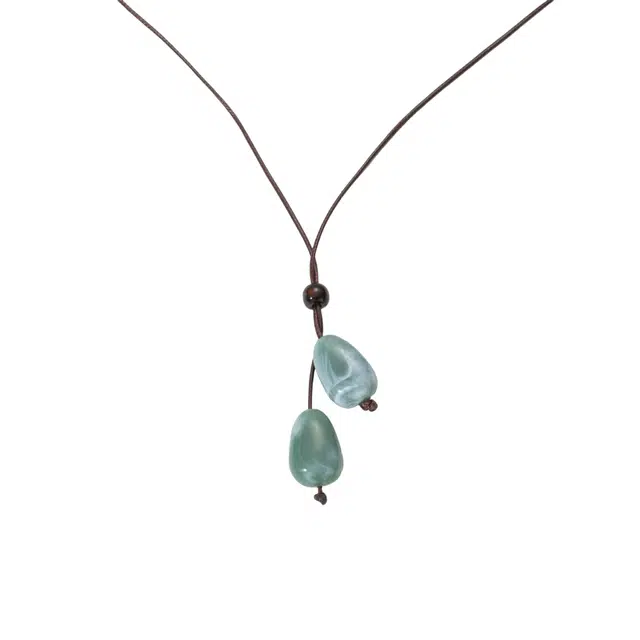 前方大荒野 禅意水滴平安喜乐好运常来新中式简约时尚小众设计轻奢高级感日常 菩提根 项链 男女同款情侣款