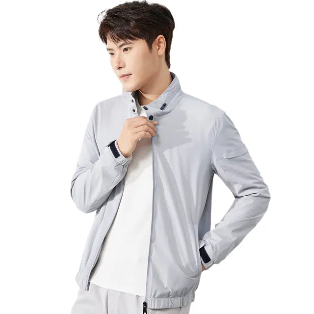 富铤 个性立领易打理挺括有型美式基础款复古休闲百搭通勤夹克外套 男款