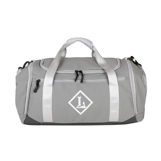 醇龙 独立鞋位干湿分离运动健身 牛津布 单肩旅行包 男女同款情侣款 灰色/黑色