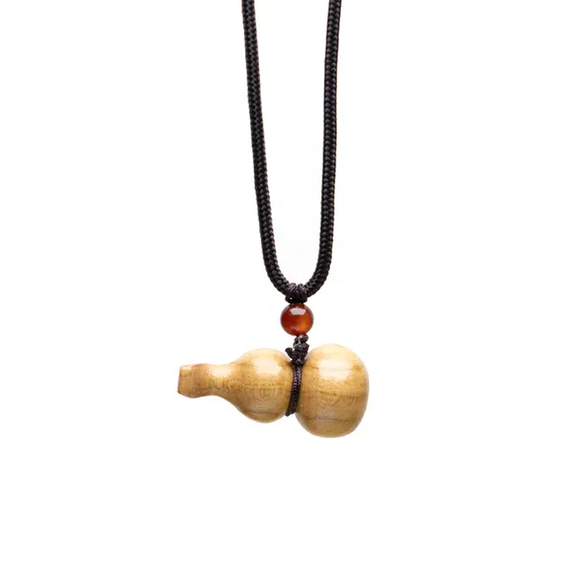 周帝王 福禄吉祥诸事顺利平安喜乐新中式国风招财纳福转运珠前程似锦平安喜乐编织红绳素圈好运 桃木 项链 男女同款情侣款