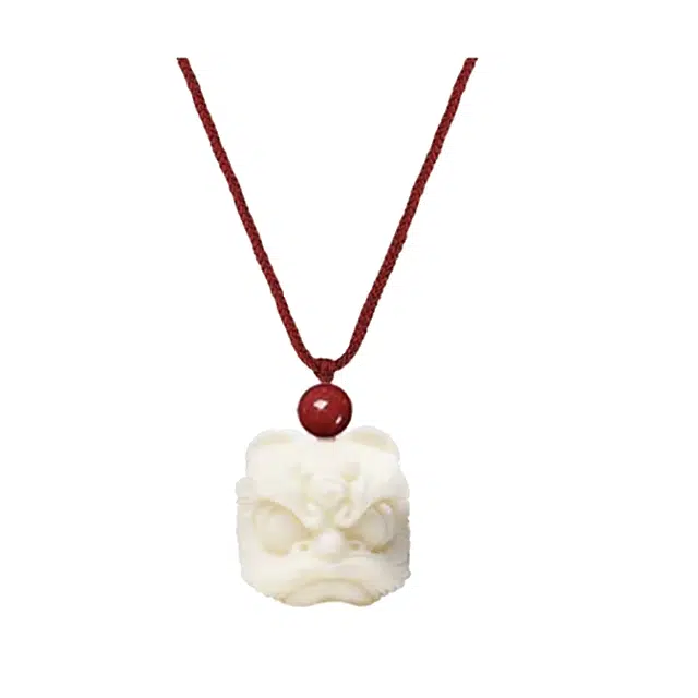 余笙情 醒狮转运 财运亨通 八方来财新中式简约百搭小众所愿皆所求平安喜乐#好运 人工粉压 象牙果 项链 男女同款情侣款