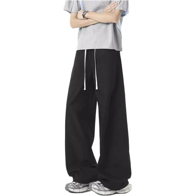 颂希尔 高街港风伞兵工装裤美式潮牌宽松薄款速干冰丝垂感长裤休闲裤 男女同款