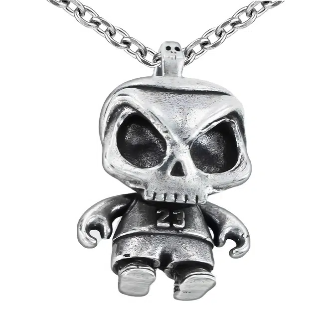 【免费刻字】 白木黑冰 波波系列 致敬新中式高级感原创设计 银合金 项链 男款 礼盒