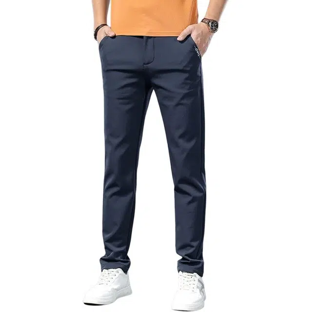 炳盛 夏季薄款修身直筒商务西裤弹力百搭长裤休闲裤 男女同款