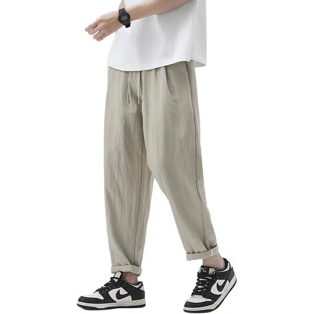 童先森 美式复古潮流简约时尚舒适百搭休闲裤 男款